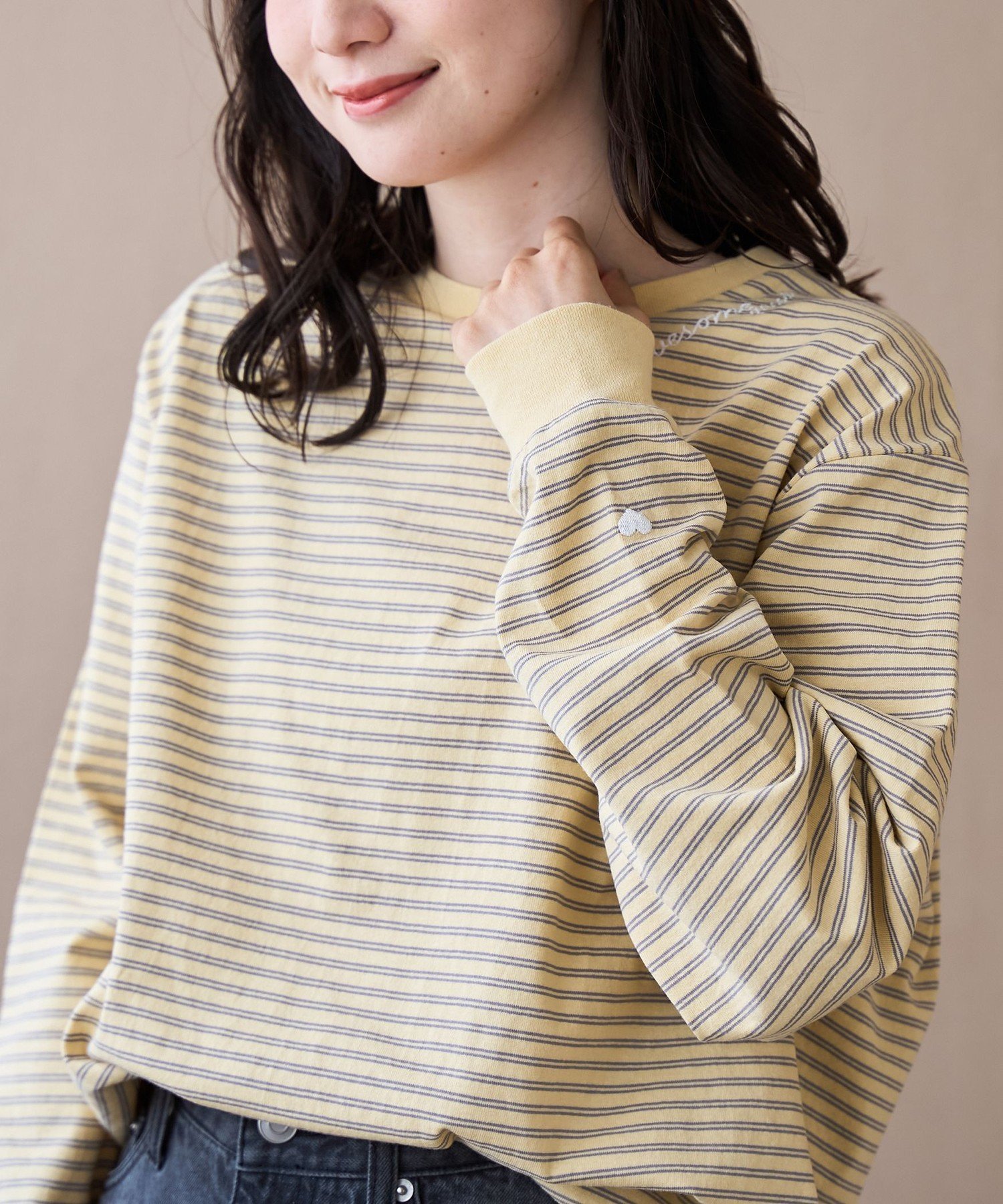 【コーエン/COEN】の【再入荷・新色追加】ハートモチーフアソートロンT(WEB限定カラーあり) インテリア・キッズ・メンズ・レディースファッション・服の通販 founy(ファニー) 　ファッション　Fashion　レディースファッション　Fashion for Women　トップス・カットソー　Cut & Sew Tops　ロングTシャツ・Tシャツ　Longline T-Shirts & Tees　イエロー　Yellow　キャミワンピース　Cami Dress, Slip Dress　シンプル　Simple, Minimal　トレーナー　Sweatshirt, Trainer　ベーシック　Basic, Essential　ボトム　Bottoms, Lower Wear　ボーダー　Border, Stripe　モチーフ　Motif, Design Theme　無地　Plain, Solid Color　リラックス　Relax, Relaxed Fit　ワンポイント　One Point, Statement Accent　再入荷　Restock / Back in Stock　おすすめ　Recommended / Our Picks　2026年　2026　その他4|ID: prp329100004846015 ipo3291000000036118650