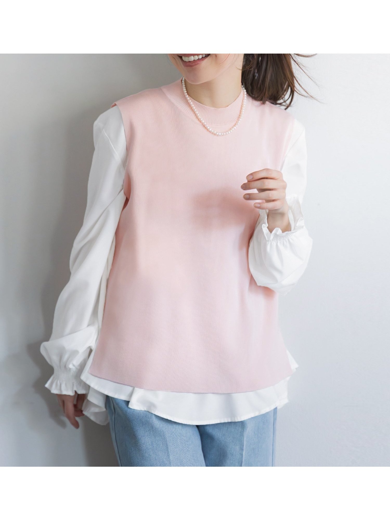 【コカ/COCA】の【再入荷】ベストセットブラウス インテリア・キッズ・メンズ・レディースファッション・服の通販 founy(ファニー) 　ファッション　Fashion　レディースファッション　Fashion for Women　アウター　Coat / Outerwear Collection　トップス・カットソー　Cut & Sew Tops　シャツ・ブラウス・オフィスカジュアル　Elegant Blouses & Button-Ups　ベスト&ジレ / 重ね着スタイル　Vests & Gilets　春　Spring　シンプル　Simple, Minimal　スリーブ　Sleeve, Long Sleeve / Short Sleeve　セットアップ　Set-Up, Coordinated Outfit　トレンド　Trend, Trending Now　ドッキング　Docking, Mixed Material　フェミニン　Feminine, Girly　ベスト　Vest, Waistcoat　ポケット　Pocket, Pocket Detail　無地　Plain, Solid Color　S/S・春夏　SS, Spring/Summer, Warm Season　再入荷　Restock / Back in Stock　夏　Summer　エレガント 上品　Elegant　ビジネス 仕事 通勤　Business / Work / Commuting　2026年　2026　Lt.pink|ID: prp329100004846024 ipo3291000000036071353