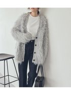 【ミラオーウェン/Mila Owen】のスコッチ釦シャギーニットカーディガン LGRY[005]|ID: prp329100004846057 ipo3291000000035350086