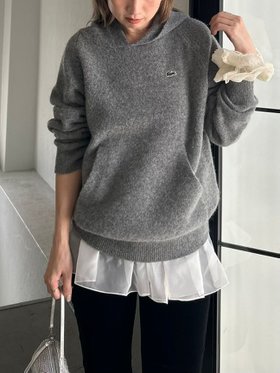 【スナイデル/SNIDEL】のLACOSTE/ニットフーディー 人気、トレンドファッション・服の通販 founy(ファニー) ファッション Fashion レディースファッション Fashion for Women トップス・カットソー Cut & Sew Tops ニット Knit Tops & Sweaters コレクション Collection, Seasonal Line 今季 This Season, Current Season ストレート Straight, Straight Cut スマート Smart, Elegant フォーマル Formal, Dressy フランス France, French フロント Front, Front Design ポケット Pocket, Pocket Detail ミニスカート Mini Skirt, Short Skirt 冬 Winter / This Winter おすすめ Recommended / Our Picks |ID:prp329100004846068