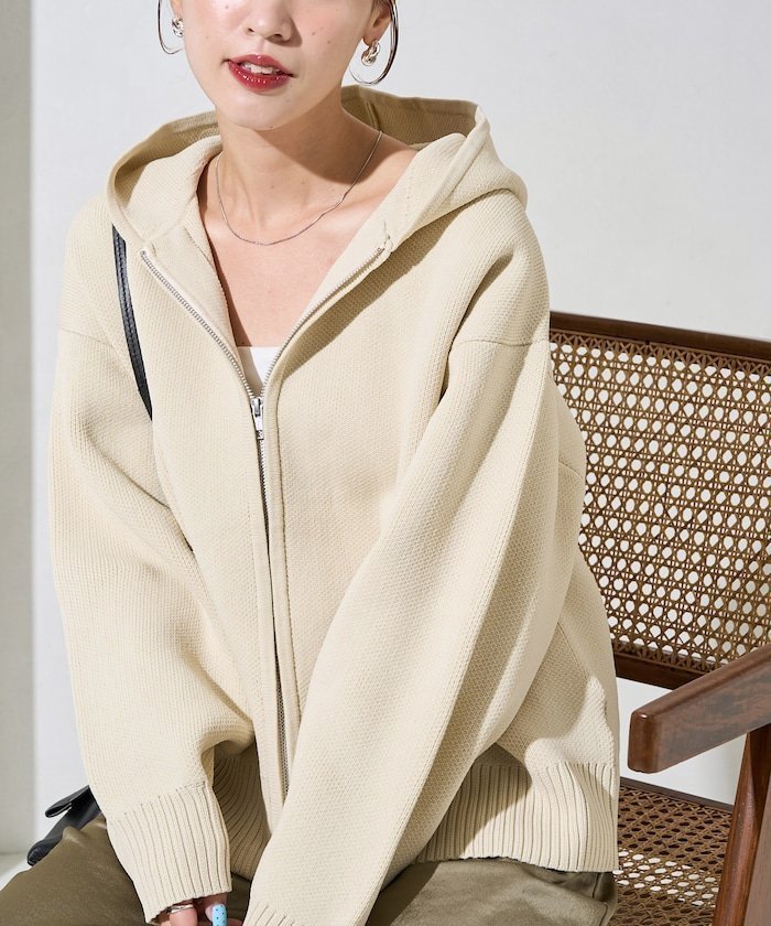 【フリークスストア/FREAK'S STORE】の軽量ニット フルジップパーカー【限定展開】 25AW 人気、トレンドファッション・服の通販 founy(ファニー) 　ファッション　Fashion　レディースファッション　Fashion for Women　トップス・カットソー　Cut & Sew Tops　ニット　Knit Tops & Sweaters　レディースパーカー・カジュアルフーディー　Casual Hoodies & Sweatshirts　2025年　2025　2025-2026秋冬・A/W　Autumn/Winter 2025–26 AW25–26　冬　Winter / This Winter　パーカー　Hoodie, Parka　春　Spring　A/W・秋冬　Autumn/Winter　軽量　Lightweight, Ultra Light　 other-1|ID: prp329100004846089 ipo3291000000035646361