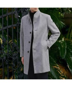 【タケオキクチ/TAKEO KIKUCHI / MEN】の【ウールカシミヤブレンド】ビーバー調 スタンドカラー コート 人気、トレンドファッション・服の通販 founy(ファニー) ファッション Fashion メンズファッション Fashion for Men エレガント 上品 Elegant スタンド Stand Collar, Upright Stand スマート Smart, Elegant スーツ Suit, Formalwear バランス Balance, Style Balance マフラー Scarf, Muffler 無地 Plain, Solid Color ビジネス 仕事 通勤 Business / Work / Commuting |ID:prp329100004846103