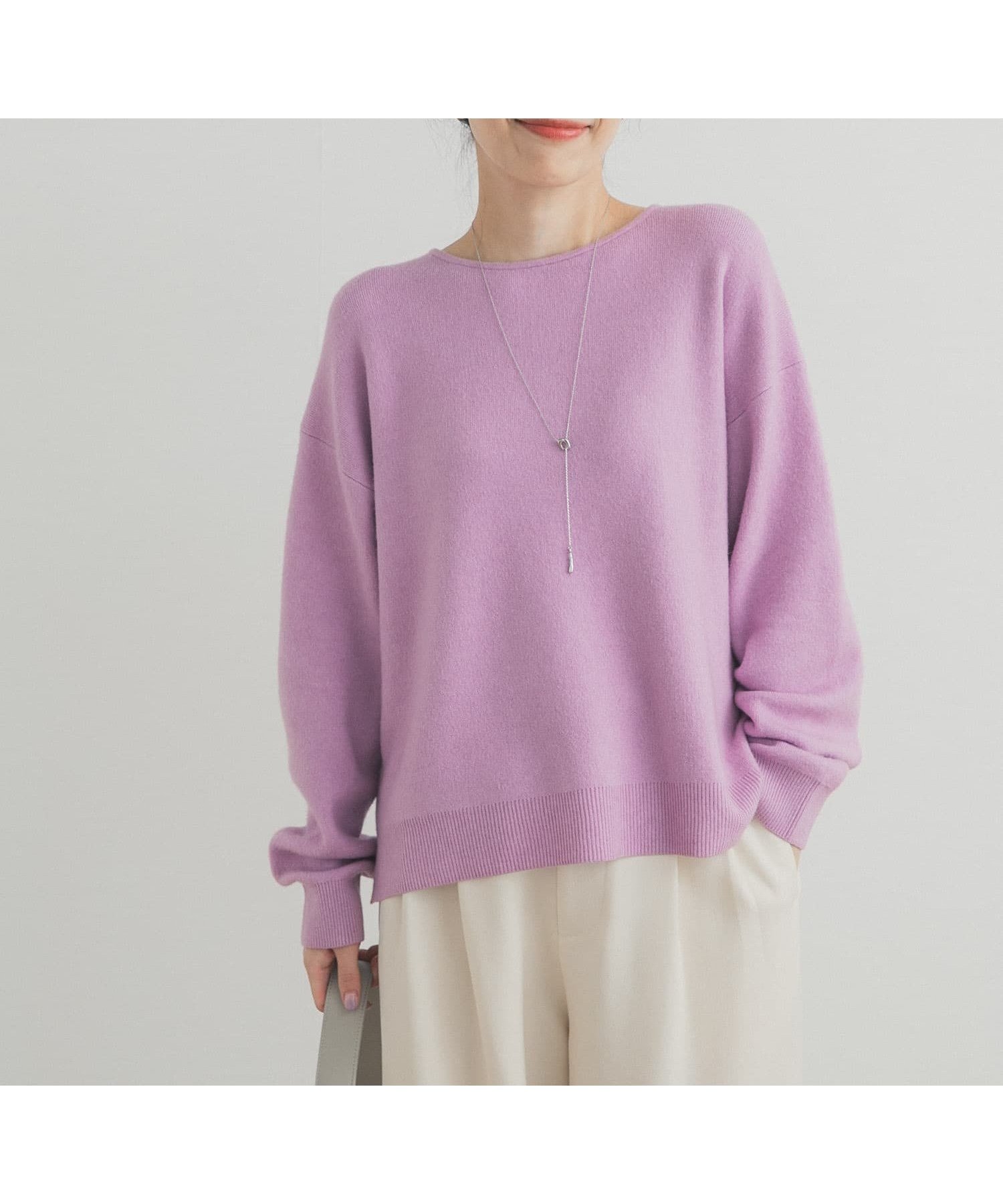 【アーバンリサーチ ドアーズ/URBAN RESEARCH DOORS】のボートネックスムースプルオーバー インテリア・キッズ・メンズ・レディースファッション・服の通販 founy(ファニー) 　ファッション　Fashion　レディースファッション　Fashion for Women　トップス・カットソー　Cut & Sew Tops　カジュアルプルオーバー・ニットトップス　Pullovers & Knit Tops / Casual Pullovers　2025年　2025　2025-2026秋冬・A/W　Autumn/Winter 2025–26 AW25–26　冬　Winter / This Winter　シンプル　Simple, Minimal　バランス　Balance, Style Balance　エレガント 上品　Elegant　A/W・秋冬　Autumn/Winter　パープル系その他|ID: prp329100004846171 ipo3291000000035453713