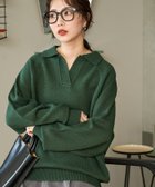 【フリークスストア/FREAK'S STORE】のポロ襟 スキッパー ニット プルオーバー【限定展開】 25AW 人気、トレンドファッション・服の通販 founy(ファニー) ファッション Fashion レディースファッション Fashion for Women トップス・カットソー Cut & Sew Tops ニット Knit Tops & Sweaters カジュアルプルオーバー・ニットトップス Pullovers & Knit Tops / Casual Pullovers 2025年 2025 2025-2026秋冬・A/W Autumn/Winter 2025–26 AW25–26 冬 Winter / This Winter スキッパー Skipper, Open Collar ポロシャツ Polo Shirt, Collared Tee リラックス Relax, Relaxed Fit 人気 Popular, Best Seller A/W・秋冬 Autumn/Winter thumbnail グリーン|ID: prp329100004846197 ipo3291000000036070123