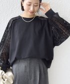 【シップス フォー ウィメン/SHIPS】の【WEB限定】 手洗い可能 レース コンビ カットソー 人気、トレンドファッション・服の通販 founy(ファニー) ファッション Fashion レディースファッション Fashion for Women トップス・カットソー Cut & Sew Tops カットソー・ベーシックTシャツ Cut-and-Sewn Tops / Stretch Tees & Basics アクセサリー Fashion Accessories イエロー Yellow カットソー Cut and Sewn Top コンビ Combo, Combination Style ボトム Bottoms, Lower Wear ポケット Pocket, Pocket Detail レース Lace, Lace Fabric 2026年 2026 thumbnail ブラック|ID: prp329100004846211 ipo3291000000036070153