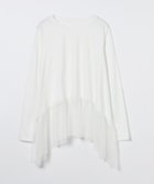 【ジーナシス/JEANASiS】のレースドッキングロンTEE 人気、トレンドファッション・服の通販 founy(ファニー) ファッション Fashion レディースファッション Fashion for Women トップス・カットソー Cut & Sew Tops ロングTシャツ・Tシャツ Longline T-Shirts & Tees イレヘム Irregular Hemline カーディガン Cardigan, Knitwear シンプル Simple, Minimal ジャケット Jacket, Outerwear スウェット / スエット Sweatshirt, Sweatwear ストレート Straight, Straight Cut ドッキング Docking, Mixed Material レース Lace, Lace Fabric A/W・秋冬 Autumn/Winter 長袖 Long Sleeve, Full Sleeve thumbnail ホワイト系その他2|ID: prp329100004846512 ipo3291000000035374263