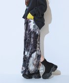 【ジーナシス/JEANASiS】のタイダイベロアナロースカート グレー系その他|ID: prp329100004846657 ipo3291000000035379241