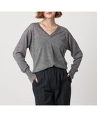 【ユナイテッドアローズ/UNITED ARROWS】のconte シアー Vネックニット 人気、トレンドファッション・服の通販 founy(ファニー) ファッション Fashion レディースファッション Fashion for Women トップス・カットソー Cut & Sew Tops ニット Knit Tops & Sweaters Vネックトップス V-Neck Tops / V-Cut Neckline Shirts シアー Sheer, See-Through 定番 Standard, Basic Item thumbnail MD.GRAY|ID: prp329100004847923 ipo3291000000035429209