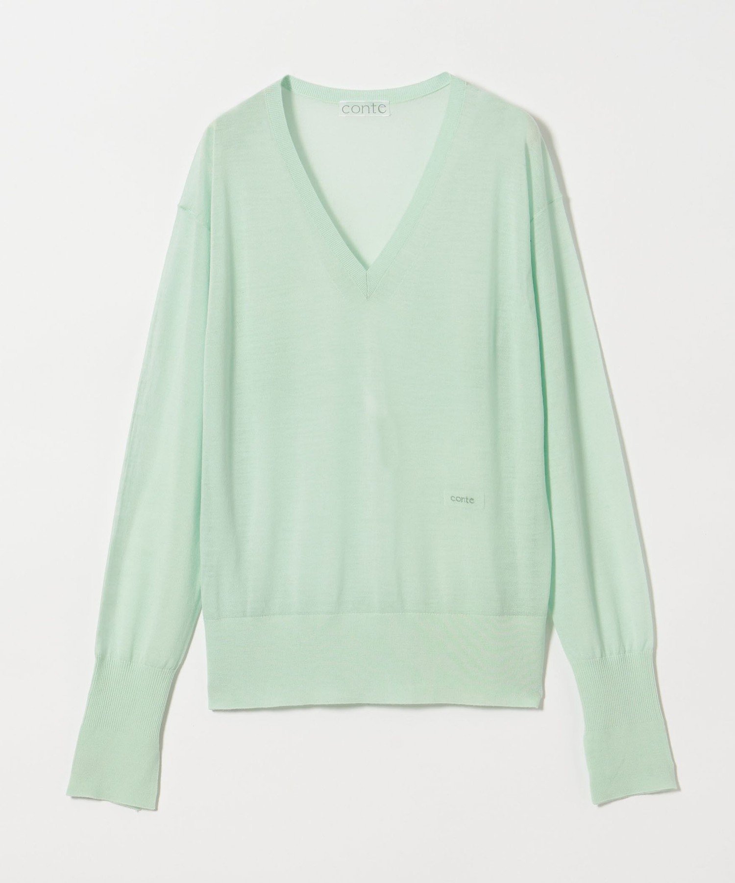 【ユナイテッドアローズ/UNITED ARROWS】のconte シアー Vネックニット インテリア・キッズ・メンズ・レディースファッション・服の通販 founy(ファニー) 　ファッション　Fashion　レディースファッション　Fashion for Women　トップス・カットソー　Cut & Sew Tops　ニット　Knit Tops & Sweaters　Vネックトップス　V-Neck Tops / V-Cut Neckline Shirts　シアー　Sheer, See-Through　定番　Standard, Basic Item　LIME|ID: prp329100004847923 ipo3291000000035429218