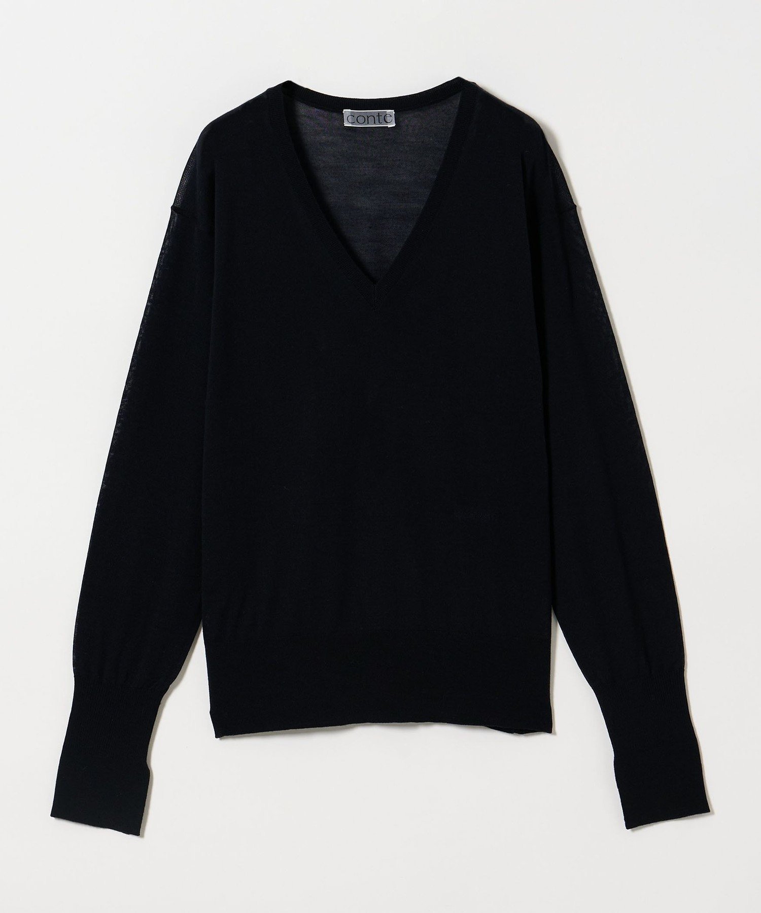 【ユナイテッドアローズ/UNITED ARROWS】のconte シアー Vネックニット インテリア・キッズ・メンズ・レディースファッション・服の通販 founy(ファニー) 　ファッション　Fashion　レディースファッション　Fashion for Women　トップス・カットソー　Cut & Sew Tops　ニット　Knit Tops & Sweaters　Vネックトップス　V-Neck Tops / V-Cut Neckline Shirts　シアー　Sheer, See-Through　定番　Standard, Basic Item　NAVY|ID: prp329100004847923 ipo3291000000035429221