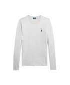 【ラルフローレン/RALPH LAUREN】のロングスリーブ ジャージー クルーネック Tシャツ 人気、トレンドファッション・服の通販 founy(ファニー) ファッション Fashion レディースファッション Fashion for Women トップス・カットソー Cut & Sew Tops シャツ・ブラウス・オフィスカジュアル Elegant Blouses & Button-Ups ロングTシャツ・Tシャツ Longline T-Shirts & Tees ストレート Straight, Straight Cut スリム Slim, Slim Fit スリーブ Sleeve, Long Sleeve / Short Sleeve フィット Fit, Slim Fit ロング Long, Long-Length 長袖 Long Sleeve, Full Sleeve thumbnail 020グレー|ID: prp329100004848082 ipo3291000000036284225