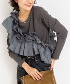 【ノーリーズ/NOLLEY'S】の3WAYリブフリルロンT 人気、トレンドファッション・服の通販 founy(ファニー) ファッション Fashion レディースファッション Fashion for Women トップス・カットソー Cut & Sew Tops ロングTシャツ・Tシャツ Longline T-Shirts & Tees 2025年 2025 2025-2026秋冬・A/W Autumn/Winter 2025–26 AW25–26 おすすめ Recommended / Our Picks カットソー Cut and Sewn Top ストレッチ Stretch, Stretchy Fabric テレコ Ribbed, Rib Stitch フェミニン Feminine, Girly フリル Frill, Ruffle 長袖 Long Sleeve, Full Sleeve thumbnail ミディアムグレー|ID: prp329100004848211 ipo3291000000035432866