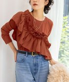 【ノーリーズ/NOLLEY'S】の3WAYリブフリルロンT 人気、トレンドファッション・服の通販 founy(ファニー) ファッション Fashion レディースファッション Fashion for Women トップス・カットソー Cut & Sew Tops ロングTシャツ・Tシャツ Longline T-Shirts & Tees 2025年 2025 2025-2026秋冬・A/W Autumn/Winter 2025–26 AW25–26 おすすめ Recommended / Our Picks カットソー Cut and Sewn Top ストレッチ Stretch, Stretchy Fabric テレコ Ribbed, Rib Stitch フェミニン Feminine, Girly フリル Frill, Ruffle 長袖 Long Sleeve, Full Sleeve thumbnail レンガ|ID: prp329100004848211 ipo3291000000035432871