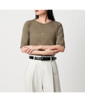 【ユナイテッドアローズ/UNITED ARROWS】のMARW UNITED ARROWS コットン フライス 5分袖 カットソー-接触冷感- 人気、トレンドファッション・服の通販 founy(ファニー) ファッション Fashion レディースファッション Fashion for Women トップス・カットソー Cut & Sew Tops カットソー・ベーシックTシャツ Cut-and-Sewn Tops / Stretch Tees & Basics カットソー Cut and Sewn Top 人気 Popular, Best Seller モノトーン Monotone, Black and White ビジネス 仕事 通勤 Business / Work / Commuting |ID:prp329100004848223