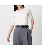 【ユナイテッドアローズ/UNITED ARROWS】のMARW UNITED ARROWS コットン フライス 5分袖 カットソー-接触冷感- 人気、トレンドファッション・服の通販 founy(ファニー) ファッション Fashion レディースファッション Fashion for Women トップス・カットソー Cut & Sew Tops カットソー・ベーシックTシャツ Cut-and-Sewn Tops / Stretch Tees & Basics カットソー Cut and Sewn Top 人気 Popular, Best Seller モノトーン Monotone, Black and White ビジネス 仕事 通勤 Business / Work / Commuting thumbnail WHITE|ID: prp329100004848223 ipo3291000000035433159