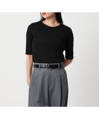 【ユナイテッドアローズ/UNITED ARROWS】のMARW UNITED ARROWS コットン フライス 5分袖 カットソー-接触冷感- 人気、トレンドファッション・服の通販 founy(ファニー) ファッション Fashion レディースファッション Fashion for Women トップス・カットソー Cut & Sew Tops カットソー・ベーシックTシャツ Cut-and-Sewn Tops / Stretch Tees & Basics カットソー Cut and Sewn Top 人気 Popular, Best Seller モノトーン Monotone, Black and White ビジネス 仕事 通勤 Business / Work / Commuting thumbnail BLACK|ID: prp329100004848223 ipo3291000000035433165