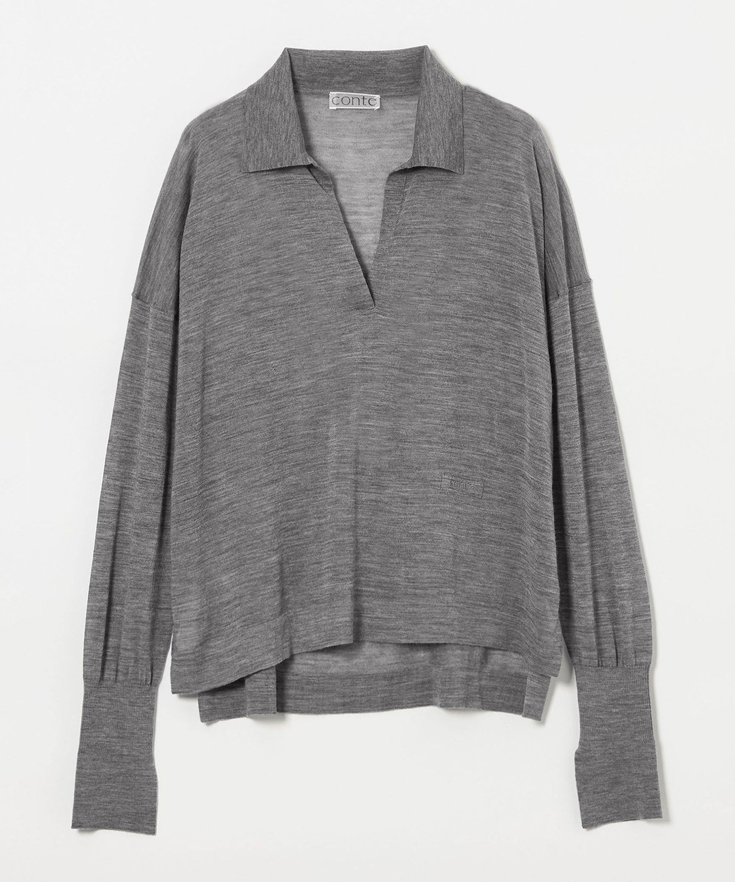 【ユナイテッドアローズ/UNITED ARROWS】のconte シアー スキッパー プルオーバーニット インテリア・キッズ・メンズ・レディースファッション・服の通販 founy(ファニー) ファッション Fashion レディースファッション Fashion for Women トップス・カットソー Cut & Sew Tops ニット Knit Tops & Sweaters カジュアルプルオーバー・ニットトップス Pullovers & Knit Tops / Casual Pullovers コンパクト Compact, Small Size シアー Sheer, See-Through スキッパー Skipper, Open Collar 定番 Standard, Basic Item バランス Balance, Style Balance ボトム Bottoms, Lower Wear A/W・秋冬 Autumn/Winter MD.GRAY|ID: prp329100004848717 ipo3291000000035454288