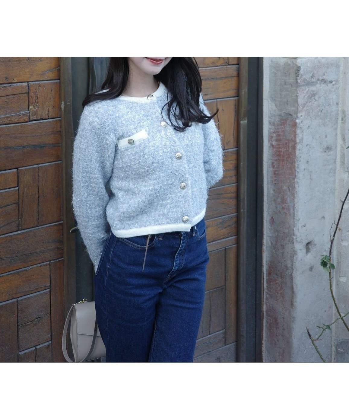 【プロポーション ボディドレッシング/PROPORTION BODY DRESSING】のファンシーツイード風ニットカーディガン 25AW 人気、トレンドファッション・服の通販 founy(ファニー) 　ファッション　Fashion　レディースファッション　Fashion for Women　トップス・カットソー　Cut & Sew Tops　ニット　Knit Tops & Sweaters　カーディガン・羽織り　Layered Style Cardigans　2025年　2025　2025-2026秋冬・A/W　Autumn/Winter 2025–26 AW25–26　カーディガン　Cardigan, Knitwear　ツイード　Twill, Twill Weave　エレガント 上品　Elegant　 other-1|ID: prp329100004848724 ipo3291000000035454425