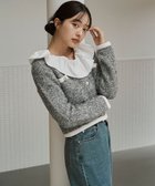 【プロポーション ボディドレッシング/PROPORTION BODY DRESSING】のファンシーツイード風ニットカーディガン 25AW 人気、トレンドファッション・服の通販 founy(ファニー) ファッション Fashion レディースファッション Fashion for Women トップス・カットソー Cut & Sew Tops ニット Knit Tops & Sweaters カーディガン・羽織り Layered Style Cardigans 2025年 2025 2025-2026秋冬・A/W Autumn/Winter 2025–26 AW25–26 カーディガン Cardigan, Knitwear ツイード Twill, Twill Weave エレガント 上品 Elegant thumbnail グレー|ID: prp329100004848724 ipo3291000000035454431