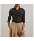 【ラルフローレン/RALPH LAUREN】のスリム フィット ジオプリント ジャージー シャツ 001ブラック|ID: prp329100004848730 ipo3291000000035454641