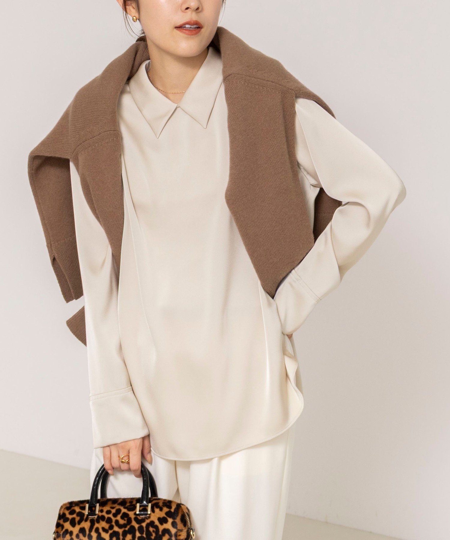 【ノーリーズ/NOLLEY'S】のウォッシャブルNEWオトナサテン襟付きブラウス 人気、トレンドファッション・服の通販 founy(ファニー) 　ファッション　Fashion　レディースファッション　Fashion for Women　トップス・カットソー　Cut & Sew Tops　シャツ・ブラウス・オフィスカジュアル　Elegant Blouses & Button-Ups　ウォッシャブル　Machine Washable　オケージョン　Occasion Wear　カフス　Cuff Design　今季　This Season, Current Season　ジャケット　Jacket, Outerwear　スリット　Slit, Slit Detail　とろみ　Fluid, Flowy Fabric　ダウン　Down, Puffer　デニム　Denim, Jeans Material　おすすめ　Recommended / Our Picks　2025年　2025　2025-2026秋冬・A/W　Autumn/Winter 2025–26 AW25–26　 other-1|ID: prp329100004848731 ipo3291000000035454658