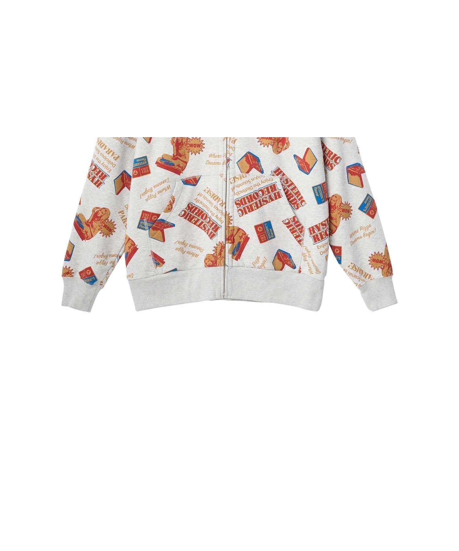 【ヒステリックグラマー/HYSTERIC GLAMOUR / MEN】のHYSTERIC RECORDS柄 パーカー インテリア・キッズ・メンズ・レディースファッション・服の通販 founy(ファニー) 　ファッション　Fashion　メンズファッション　Fashion for Men　おすすめ　Recommended / Our Picks　セットアップ　Set-Up, Coordinated Outfit　パーカー　Hoodie, Parka　TOPグレー系柄|ID: prp329100004848777 ipo3291000000036267557