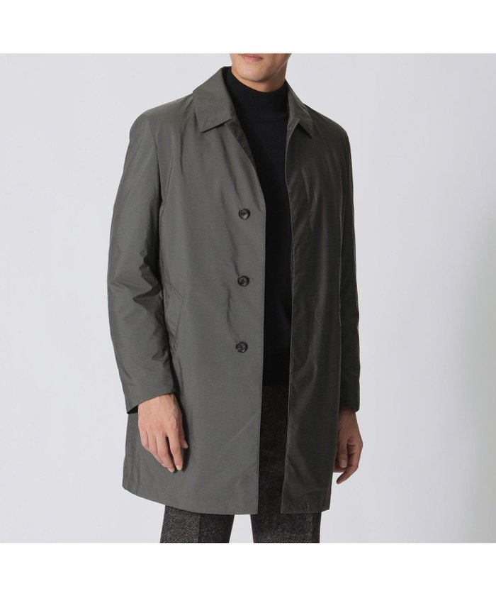 【ポール スチュアート/Paul Stuart / MEN】の【防風】【MADISON midi.】メランジタフタ バルマカーンミディコート インテリア・キッズ・メンズ・レディースファッション・服の通販 founy(ファニー) https://founy.com/ ファッション Fashion メンズファッション Fashion for Men 2025年 2025 2025-2026秋冬・A/W Autumn/Winter 2025–26 AW25–26 シェイプ Shape, Slim Fit ダウン Down, Puffer メランジ Melange, Mixed Yarn ライナー Liner, Inner Layer エレガント 上品 Elegant A/W・秋冬 Autumn/Winter 軽量 Lightweight, Ultra Light |ID: prp329100004848822 ipo3291000000035456453