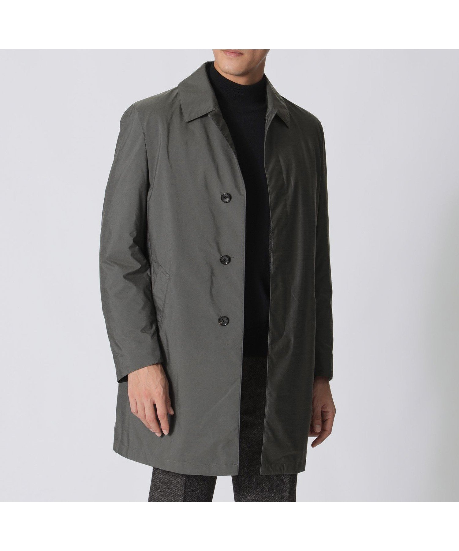 【ポール スチュアート/Paul Stuart / MEN】の【防風】【MADISON midi.】メランジタフタ バルマカーンミディコート インテリア・キッズ・メンズ・レディースファッション・服の通販 founy(ファニー) ファッション Fashion メンズファッション Fashion for Men 2025年 2025 2025-2026秋冬・A/W Autumn/Winter 2025–26 AW25–26 シェイプ Shape, Slim Fit ダウン Down, Puffer メランジ Melange, Mixed Yarn ライナー Liner, Inner Layer エレガント 上品 Elegant A/W・秋冬 Autumn/Winter 軽量 Lightweight, Ultra Light グレー系|ID: prp329100004848822 ipo3291000000035456458