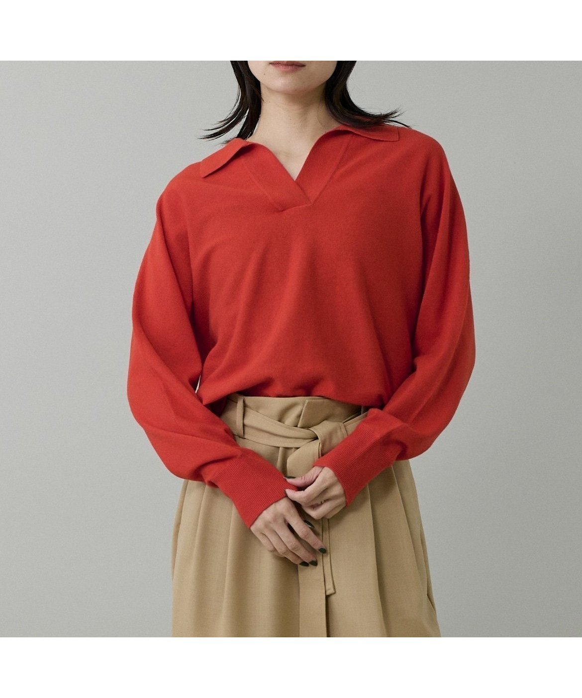 【イネド/INED】のポロ衿ドルマンニット インテリア・キッズ・メンズ・レディースファッション・服の通販 founy(ファニー) ファッション Fashion レディースファッション Fashion for Women トップス・カットソー Cut & Sew Tops ニット Knit Tops & Sweaters スキッパー Skipper, Open Collar スマート Smart, Elegant なめらか Smooth, Silky Texture シュイロ|ID: prp329100004848829 ipo3291000000035456627