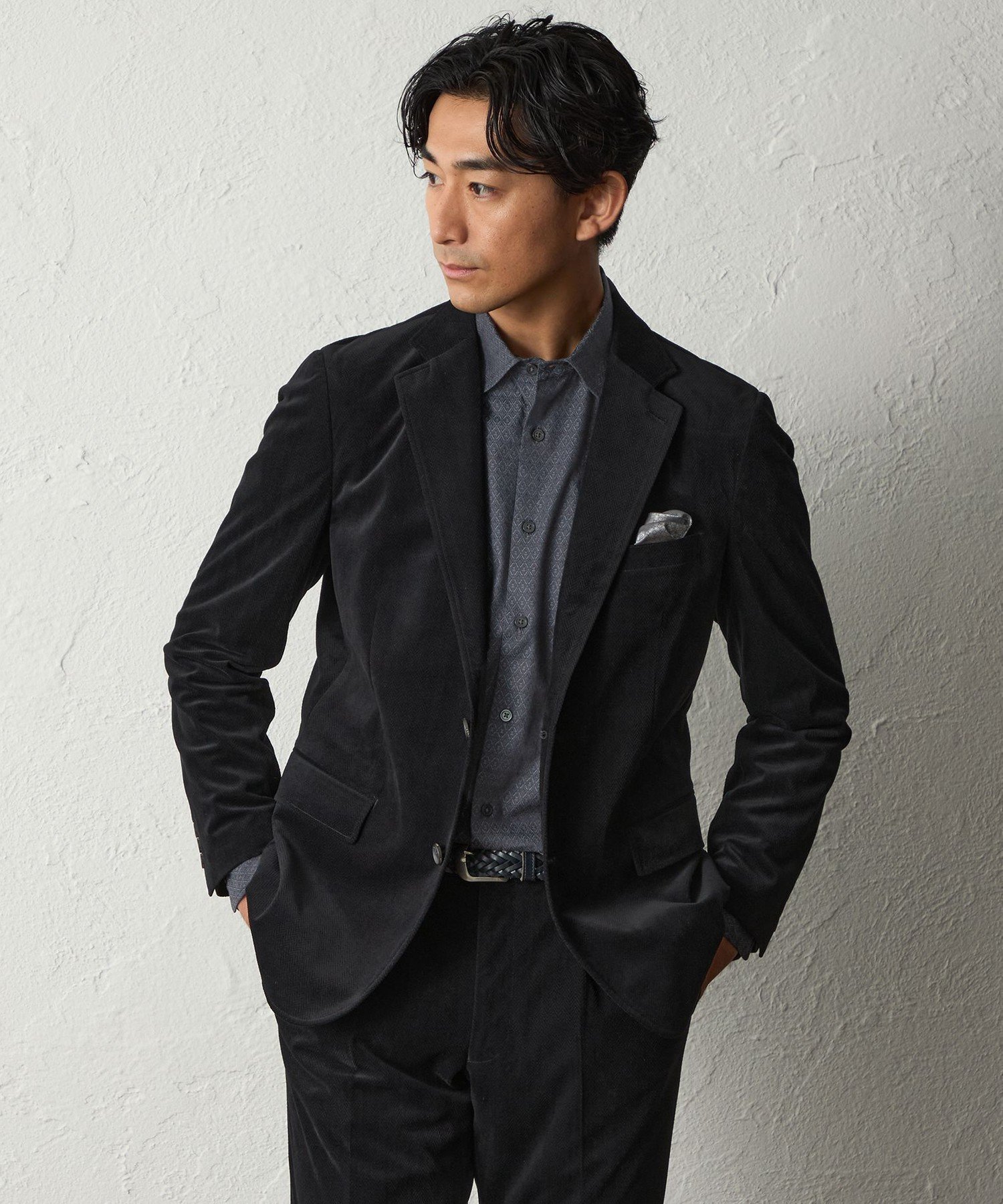 【その他のブランド/Other】の【セットアップ対応可能】ポリエステルへリンボーンジャケット 人気、トレンドファッション・服の通販 founy(ファニー) 　ファッション　Fashion　メンズファッション　Fashion for Men　セットアップ　Matching Sets　なめらか　Smooth, Silky Texture　ジャケット　Jacket, Outerwear　セットアップ　Set-Up, Coordinated Outfit　ドット　Polka Dot, Dot Pattern　ベルベット　Velvet, Velvety　ポケット　Pocket, Pocket Detail　エレガント 上品　Elegant　A/W・秋冬　Autumn/Winter　 other-1|ID: prp329100004850096 ipo3291000000035593721