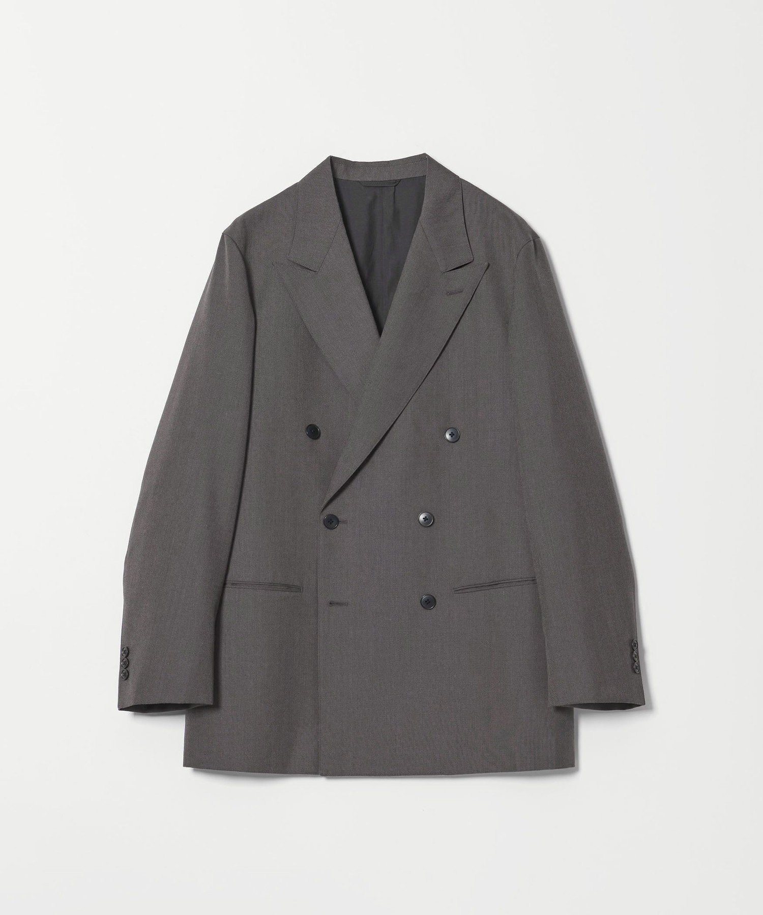 【ビューティ&ユース ユナイテッドアローズ/BEAUTY&YOUTH / UNITED ARROWS / MEN】のSteven Alan ウール オックスフォード ダブルブレステッド 6B ジャケット インテリア・キッズ・メンズ・レディースファッション・服の通販 founy(ファニー) 　ファッション　Fashion　メンズファッション　Fashion for Men　アメリカン　American Style　クラシック　Classic, Timeless Style　シンプル　Simple, Minimal　ジャケット　Jacket, Outerwear　セットアップ　Set-Up, Coordinated Outfit　ドレス　Dress, One-Piece　ドレープ　Drape, Draping Fabric　ニューヨーク　New York, NYC Style　バランス　Balance, Style Balance　フォルム　Silhouette, Form　ポケット　Pocket, Pocket Detail　モダン　Modern, Contemporary　リラックス　Relax, Relaxed Fit　おすすめ　Recommended / Our Picks　エレガント 上品　Elegant　MD.GRAY|ID: prp329100004850105 ipo3291000000036338929