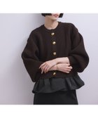 【アダム エ ロペ/ADAM ET ROPE'】の【WEB限定】ペプラムコンビニットカーディガン 人気、トレンドファッション・服の通販 founy(ファニー) ファッション Fashion レディースファッション Fashion for Women トップス・カットソー Cut & Sew Tops ニット Knit Tops & Sweaters カーディガン・羽織り Layered Style Cardigans 畦 Ribbed Knit カーディガン Cardigan, Knitwear クロップド Cropped, Short Length スラックス Slacks, Dress Pants スリーブ Sleeve, Long Sleeve / Short Sleeve タフタ Taffeta, Structured Fabric デニム Denim, Jeans Material フォルム Silhouette, Form フロント Front, Front Design ペプラム Peplum, Flared Hem ボトム Bottoms, Lower Wear ポケット Pocket, Pocket Detail 楽ちん Easy Fit, Comfortable ワイド Wide, Wide Fit おすすめ Recommended / Our Picks 2025年 2025 2025-2026秋冬・A/W Autumn/Winter 2025–26 AW25–26 thumbnail ダークブラウン(20)|ID: prp329100004850133 ipo3291000000036163437