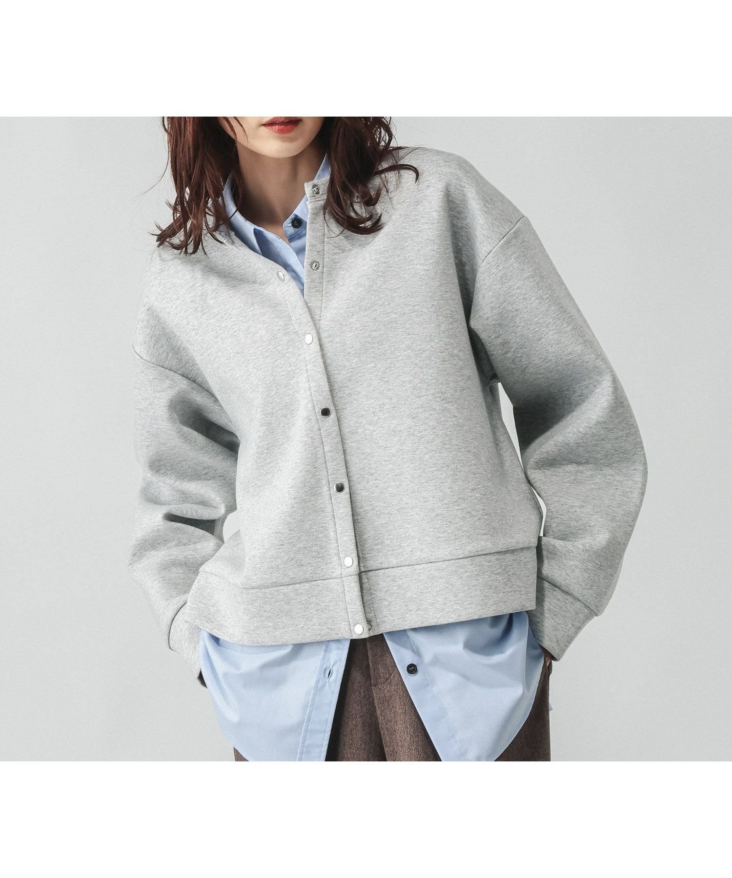 【グローバルワーク/GLOBAL WORK】のダンボールボタンカーディガン/636099 インテリア・キッズ・メンズ・レディースファッション・服の通販 founy(ファニー) 　ファッション　Fashion　レディースファッション　Fashion for Women　トップス・カットソー　Cut & Sew Tops　カーディガン・羽織り　Layered Style Cardigans　おすすめ　Recommended / Our Picks　インナー　Innerwear　カーディガン　Cardigan, Knitwear　ストライプ　Stripe, Striped Pattern　デニム　Denim, Jeans Material　ネックレス　Necklace, Pendant Necklace　パール　Pearl, Pearl Accent　ボトム　Bottoms, Lower Wear　ビジネス 仕事 通勤　Business / Work / Commuting　楽ちん　Easy Fit, Comfortable　羽織　Haori, Light Jacket　杢グレー15|ID: prp329100004850147 ipo3291000000036297305