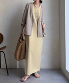 【ドゥドゥ/DouDou】の【全骨格細見え】ブークレーダンボールタンクワンピース 人気、トレンドファッション・服の通販 founy(ファニー) ファッション Fashion レディースファッション Fashion for Women ワンピース Dresses 春 Spring スマート Smart, Elegant スリット Slit, Slit Detail 雑誌 Magazine, Fashion Magazine タンク Tank Top, Sleeveless Top フラット Flat, Flat Shoes ポケット Pocket, Pocket Detail S/S・春夏 SS, Spring/Summer, Warm Season 再入荷 Restock / Back in Stock 夏 Summer エレガント 上品 Elegant 2025年 2025 2025春夏・S/S Spring/Summer 2025 SS25 thumbnail イエロー|ID: prp329100004850269 ipo3291000000036042858