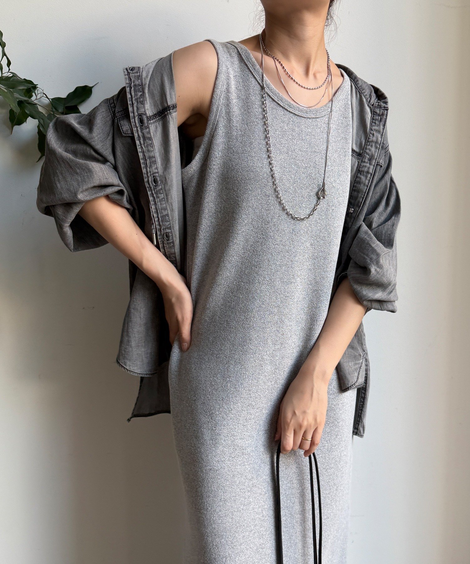 【ドゥドゥ/DouDou】の【全骨格細見え】ブークレーダンボールタンクワンピース インテリア・キッズ・メンズ・レディースファッション・服の通販 founy(ファニー) 　ファッション　Fashion　レディースファッション　Fashion for Women　ワンピース　Dresses　春　Spring　スマート　Smart, Elegant　スリット　Slit, Slit Detail　雑誌　Magazine, Fashion Magazine　タンク　Tank Top, Sleeveless Top　フラット　Flat, Flat Shoes　ポケット　Pocket, Pocket Detail　S/S・春夏　SS, Spring/Summer, Warm Season　再入荷　Restock / Back in Stock　夏　Summer　エレガント 上品　Elegant　2025年　2025　2025春夏・S/S　Spring/Summer 2025 SS25　ブラックその他1|ID: prp329100004850269 ipo3291000000036042889