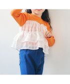 【エフオー オンラインストア/F.O.Online Store / KIDS】のWEB限定 シアーチェックドッキングトップス オレンジ|ID: prp329100004850797 ipo3291000000035561799