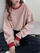 【ディスコート/Discoat】の【21色展開/WEB限定】ボーダービッグロングTシャツ 人気、トレンドファッション・服の通販 founy(ファニー) ファッション Fashion レディースファッション Fashion for Women トップス・カットソー Cut & Sew Tops シャツ・ブラウス・オフィスカジュアル Elegant Blouses & Button-Ups ロングTシャツ・Tシャツ Longline T-Shirts & Tees インナー Innerwear カーゴパンツ Cargo Pants, Utility Pants シンプル Simple, Minimal ジャケット Jacket, Outerwear スラックス Slacks, Dress Pants とろみ Fluid, Flowy Fabric デニム Denim, Jeans Material バランス Balance, Style Balance リラックス Relax, Relaxed Fit 冬 Winter / This Winter おすすめ Recommended / Our Picks thumbnail レッド|ID: prp329100004850967 ipo3291000000036160531