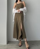 【ジュノア/JUNOAH】のLouere イレヘム深スリットマーメイドキャミワンピース グレージュ|ID: prp329100004851036 ipo3291000000035650820