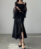 【ジュノア/JUNOAH】のLouere イレヘム深スリットマーメイドキャミワンピース 人気、トレンドファッション・服の通販 founy(ファニー) ファッション Fashion レディースファッション Fashion for Women ワンピース Dresses キャミソールワンピース Camisole Dresses イレヘム Irregular Hemline thumbnail ブラック|ID: prp329100004851036 ipo3291000000036297485