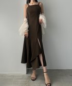 【ジュノア/JUNOAH】のLouere イレヘム深スリットマーメイドキャミワンピース 人気、トレンドファッション・服の通販 founy(ファニー) ファッション Fashion レディースファッション Fashion for Women ワンピース Dresses キャミソールワンピース Camisole Dresses イレヘム Irregular Hemline thumbnail ブラウン|ID: prp329100004851036 ipo3291000000036297486