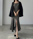 【ジュノア/JUNOAH】のLouere イレヘム深スリットマーメイドキャミワンピース 人気、トレンドファッション・服の通販 founy(ファニー) ファッション Fashion レディースファッション Fashion for Women ワンピース Dresses キャミソールワンピース Camisole Dresses イレヘム Irregular Hemline thumbnail チャコール|ID: prp329100004851036 ipo3291000000036297487