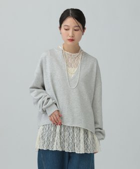 【レプシィム ローリーズファーム/LEPSIM LOWRYS FARM】の総レース長袖ペプラム 人気、トレンドファッション・服の通販 founy(ファニー) ファッション Fashion レディースファッション Fashion for Women トップス・カットソー Cut & Sew Tops おすすめ Recommended / Our Picks インナー Innerwear スウェット / スエット Sweatshirt, Sweatwear ペプラム Peplum, Flared Hem レース Lace, Lace Fabric 春 Spring 長袖 Long Sleeve, Full Sleeve |ID:prp329100004851453