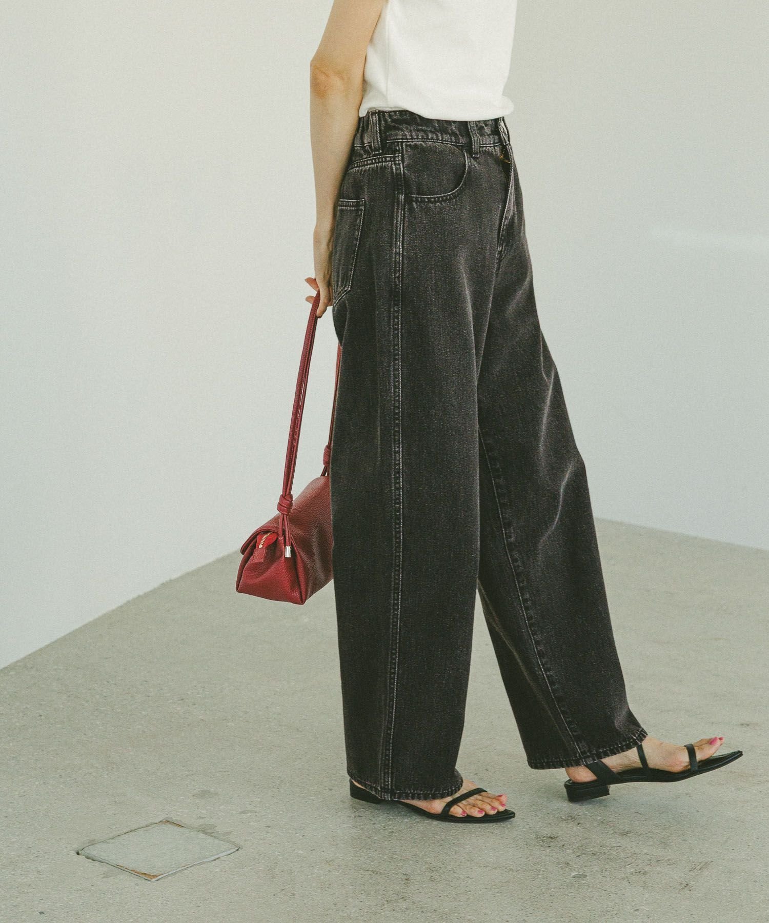 【グローバルワーク/GLOBAL WORK】のGOODデニムバギーパンツ/498388 インテリア・キッズ・メンズ・レディースファッション・服の通販 founy(ファニー) 　ファッション　Fashion　レディースファッション　Fashion for Women　パンツ　Pants & Trousers　秋　Autumn　シューズ　Shoes, Footwear　ジャケット　Jacket, Outerwear　デニム　Denim, Jeans Material　バランス　Balance, Style Balance　フィット　Fit, Slim Fit　リアル　Real, Realistic　ルーズ　Loose, Oversized　おすすめ　Recommended / Our Picks　ブラック09|ID: prp329100004851460 ipo3291000000035591692