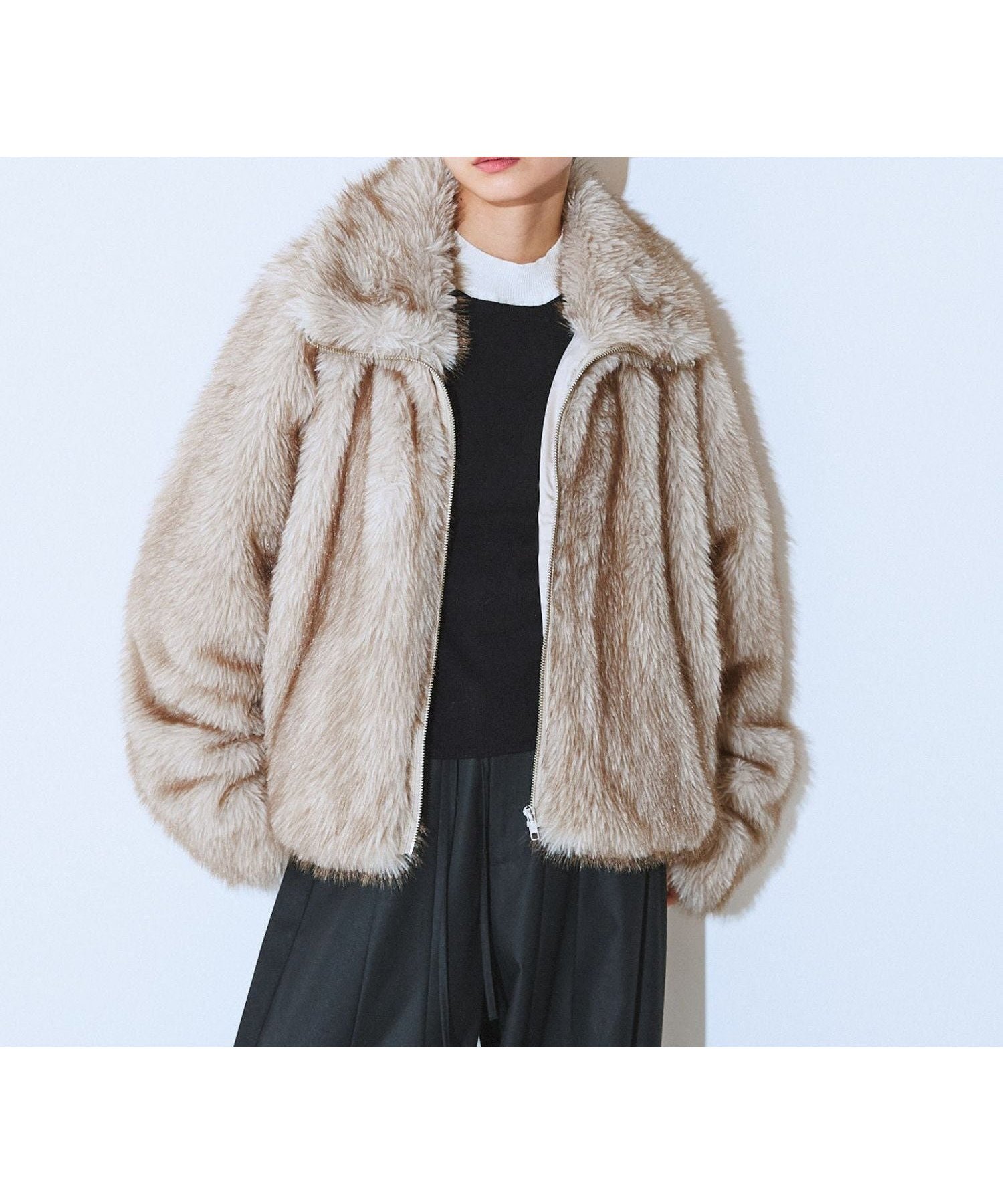 【ジーナシス/JEANASiS】のMIXカラーファーブルゾン インテリア・キッズ・メンズ・レディースファッション・服の通販 founy(ファニー) 　ファッション　Fashion　レディースファッション　Fashion for Women　アウター　Coat / Outerwear Collection　ブルゾンジャケット・スポーティアウター　Blouson Jackets　コンパクト　Compact, Small Size　バランス　Balance, Style Balance　ブルゾン　Blouson, Bomber Jacket　ボトム　Bottoms, Lower Wear　ランダム　Random, Irregular　ワイド　Wide, Wide Fit　冬　Winter / This Winter　ライトベージュ|ID: prp329100004851629 ipo3291000000035598753