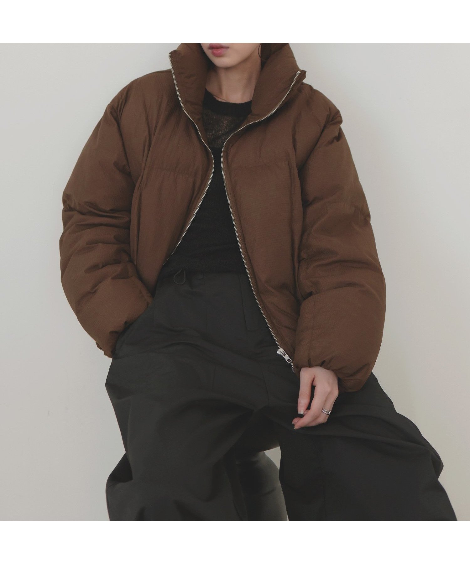 【リアン/Lian】のチェックファイバーショートダウン 人気、トレンドファッション・服の通販 founy(ファニー) 　ファッション　Fashion　レディースファッション　Fashion for Women　ショート　Short, Short Length　スタンド　Stand Collar, Upright Stand　ダウン　Down, Puffer　冬　Winter / This Winter　 other-1|ID: prp329100004851631 ipo3291000000035598889