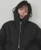 【リアン/Lian】のチェックファイバーショートダウン ブラック|ID: prp329100004851631 ipo3291000000035598898