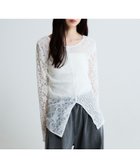 【ジーナシス/JEANASiS】の2WAYスリットレースLS TEE 人気、トレンドファッション・服の通販 founy(ファニー) ファッション Fashion レディースファッション Fashion for Women おすすめ Recommended / Our Picks インナー Innerwear カーディガン Cardigan, Knitwear ジャケット Jacket, Outerwear ストレッチ Stretch, Stretchy Fabric スリット Slit, Slit Detail レース Lace, Lace Fabric エレガント 上品 Elegant thumbnail ホワイト|ID: prp329100004851637 ipo3291000000035599311