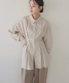 【リアン/Lian】のウエストタックカラーシャツ 人気、トレンドファッション・服の通販 founy(ファニー) ファッション Fashion レディースファッション Fashion for Women トップス・カットソー Cut & Sew Tops シャツ・ブラウス・オフィスカジュアル Elegant Blouses & Button-Ups 2026年 2026 イエロー Yellow ストライプ Stripe, Striped Pattern thumbnail ベージュストライプ|ID: prp329100004851640 ipo3291000000035599406