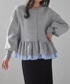 【ラナン/Ranan】のRanan/フリルぺプラムショートカーデ GR|ID: prp329100004851657 ipo3291000000035600311