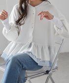 【ラナン/Ranan】のRanan/フリルぺプラムショートカーデ OW|ID: prp329100004851657 ipo3291000000035600314